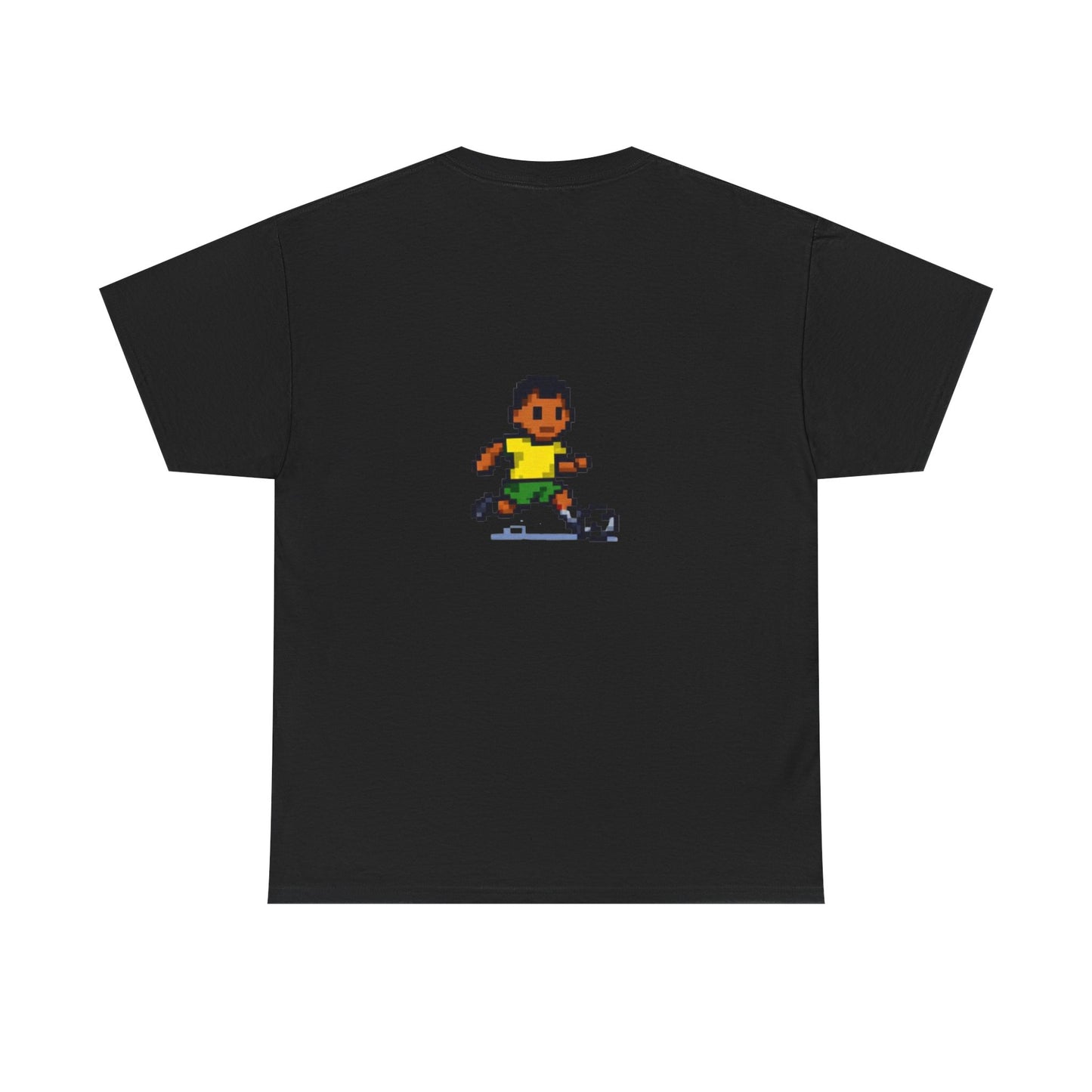 Brazil Pixel Soccer Tee — Retro 8‑Bit Football Shirt