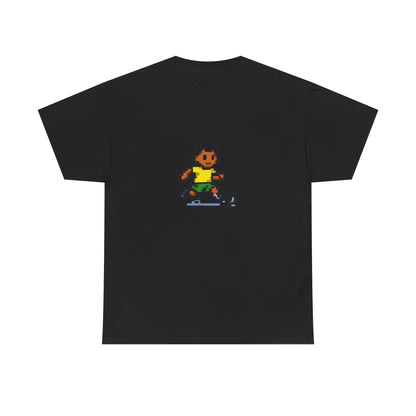 Brazil Pixel Soccer Tee — Retro 8‑Bit Football Shirt