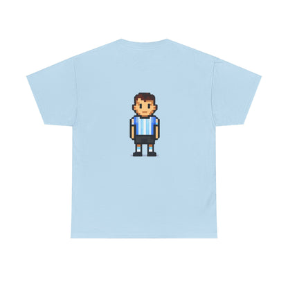 Argentina Pixel Soccer Tee — Retro 8‑Bit Football Shirt