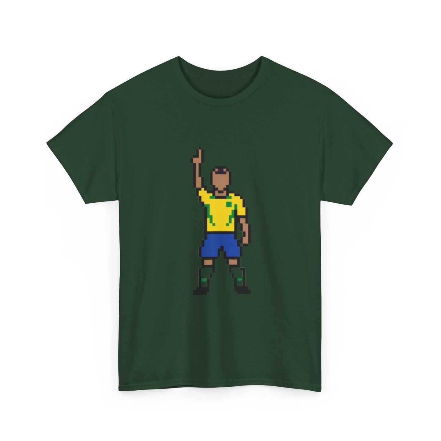 Pixel Soccer Player T-Shirt — Retro 8-Bit Football Graphic Tee