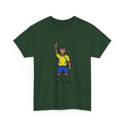 Pixel Soccer Player T-Shirt — Retro 8-Bit Football Graphic Tee