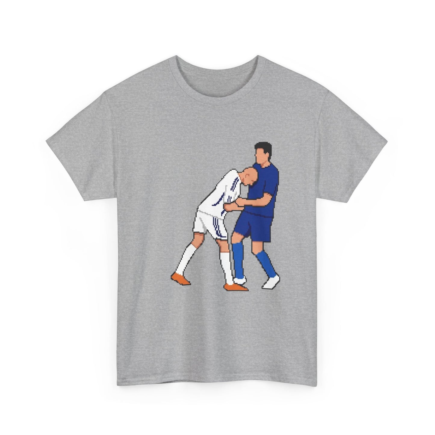 Football Players T-Shirt — Cartoon Football Headbutt Illustration