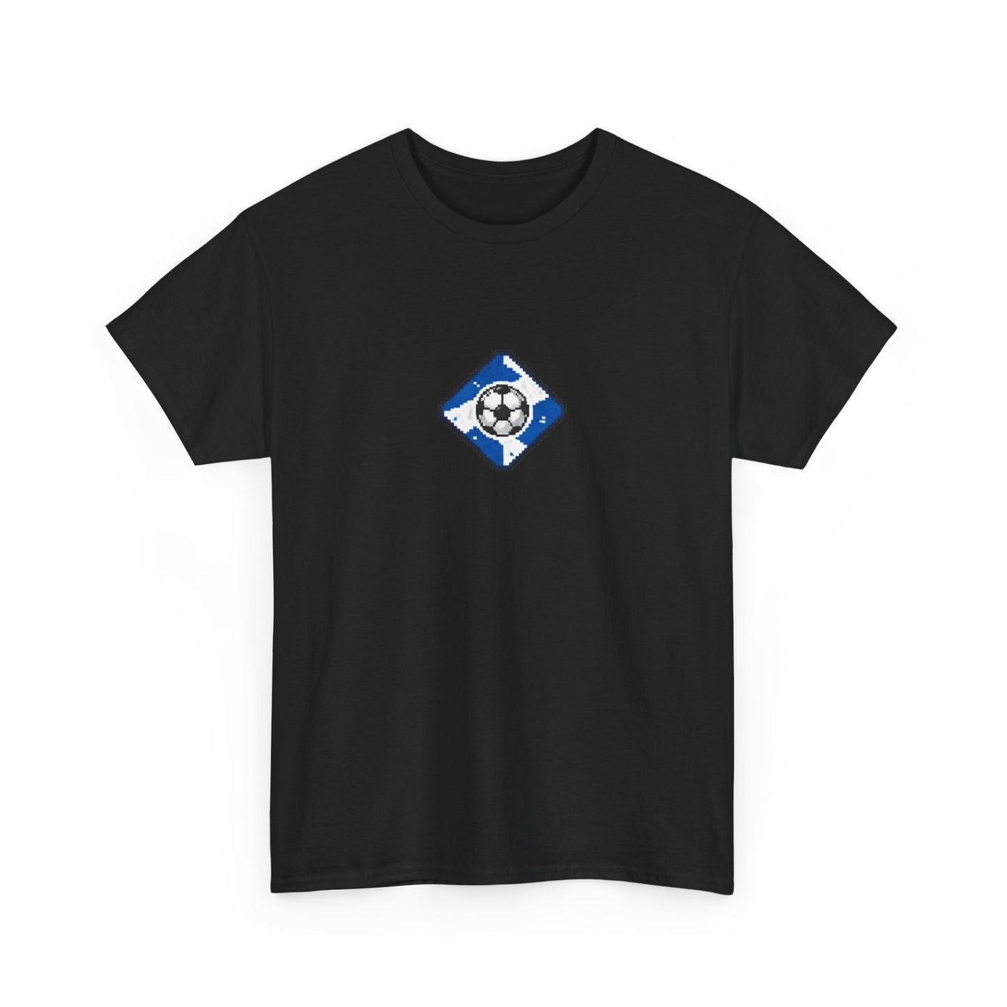 Scotland Pixel Soccer Tee — Retro 8‑Bit Football Shirt