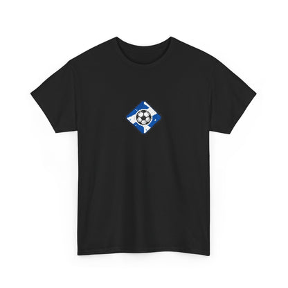 Scotland Pixel Soccer Tee — Retro 8‑Bit Football Shirt