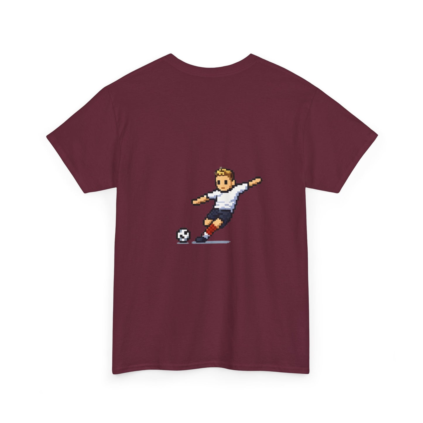 England Pixel Soccer Tee — Retro 8‑Bit Football Shirt