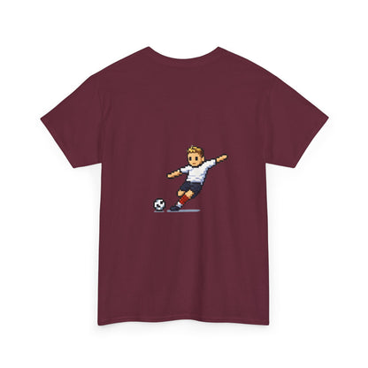 England Pixel Soccer Tee — Retro 8‑Bit Football Shirt