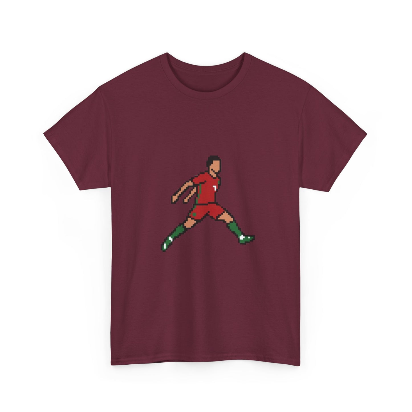 Soccer Player Graphic Tee - Retro Kicking Football Shirt