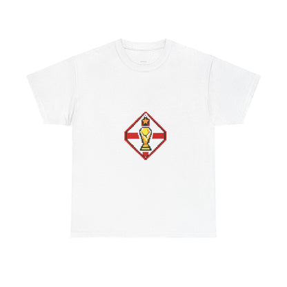 England Pixel Soccer Tee — Retro 8‑Bit Football Shirt