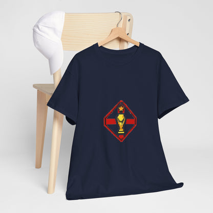 England Pixel Soccer Tee — Retro 8‑Bit Football Shirt