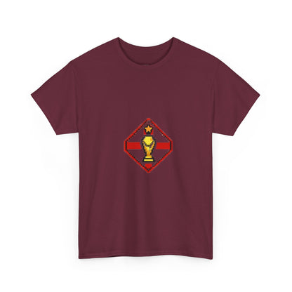 England Pixel Soccer Tee — Retro 8‑Bit Football Shirt