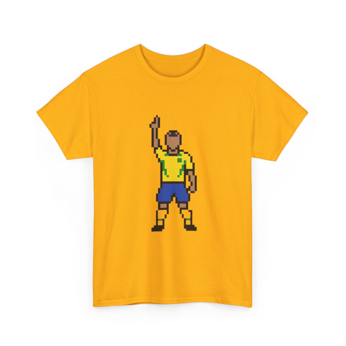Pixel Soccer Player T-Shirt — Retro 8-Bit Football Graphic Tee
