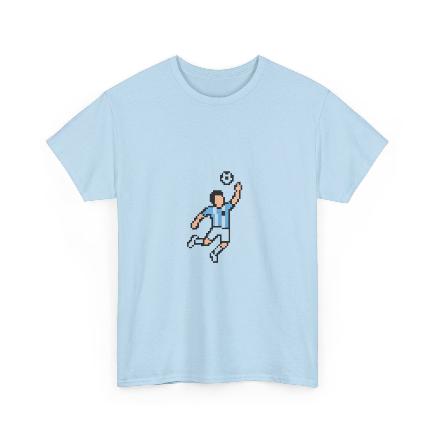 Pixel Soccer Player T‑Shirt — Retro 8‑Bit Football Graphic Tee