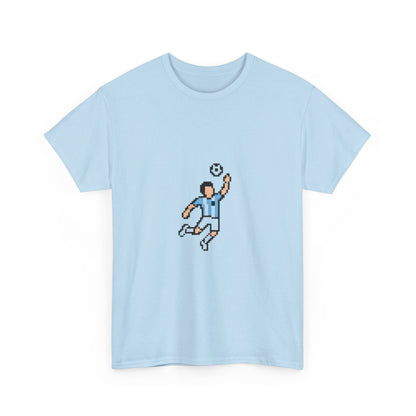 Pixel Soccer Player T‑Shirt — Retro 8‑Bit Football Graphic Tee