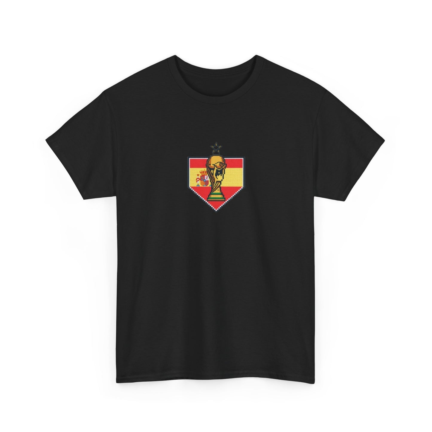 Spain Pixel Soccer Tee — Retro 8‑Bit Football Shirt