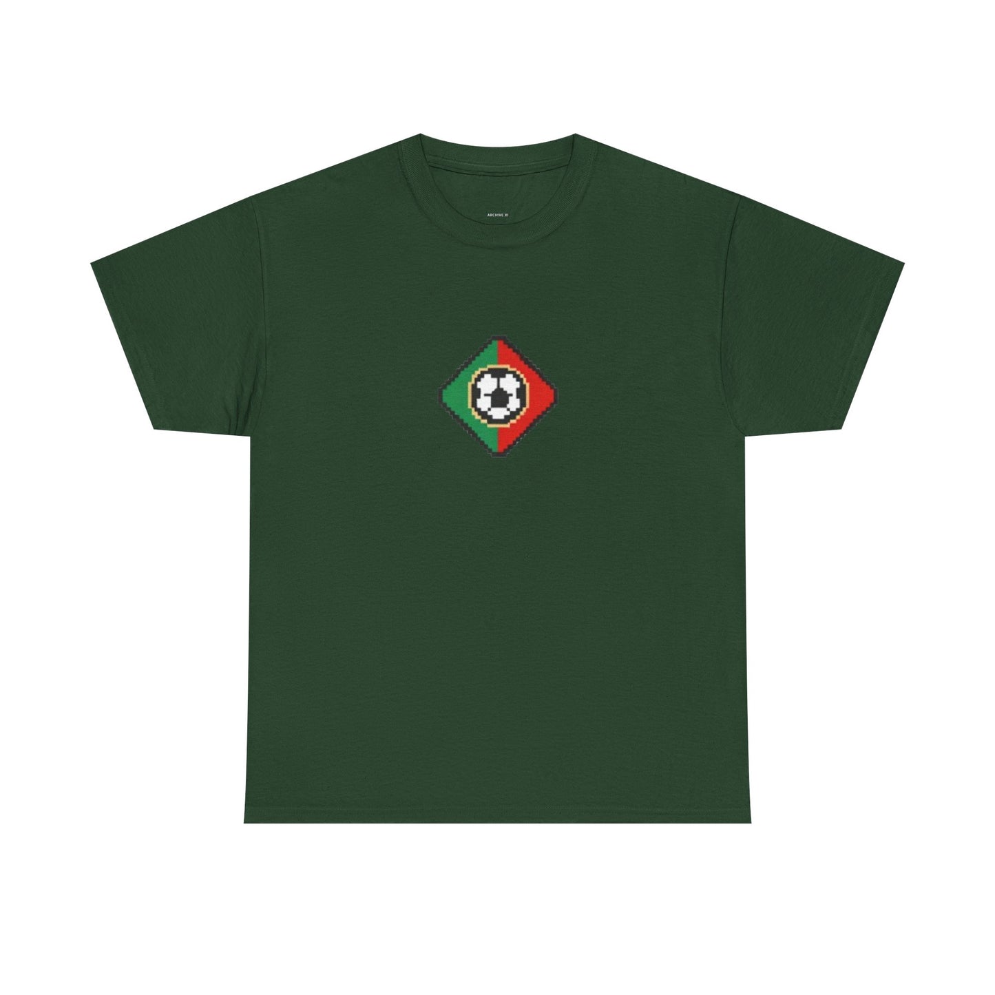 Portugal Pixel Soccer Tee — Retro 8‑Bit Football Shirt