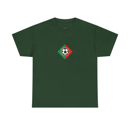 Portugal Pixel Soccer Tee — Retro 8‑Bit Football Shirt