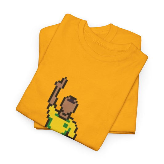 Pixel Soccer Player T-Shirt — Retro 8-Bit Football Graphic Tee