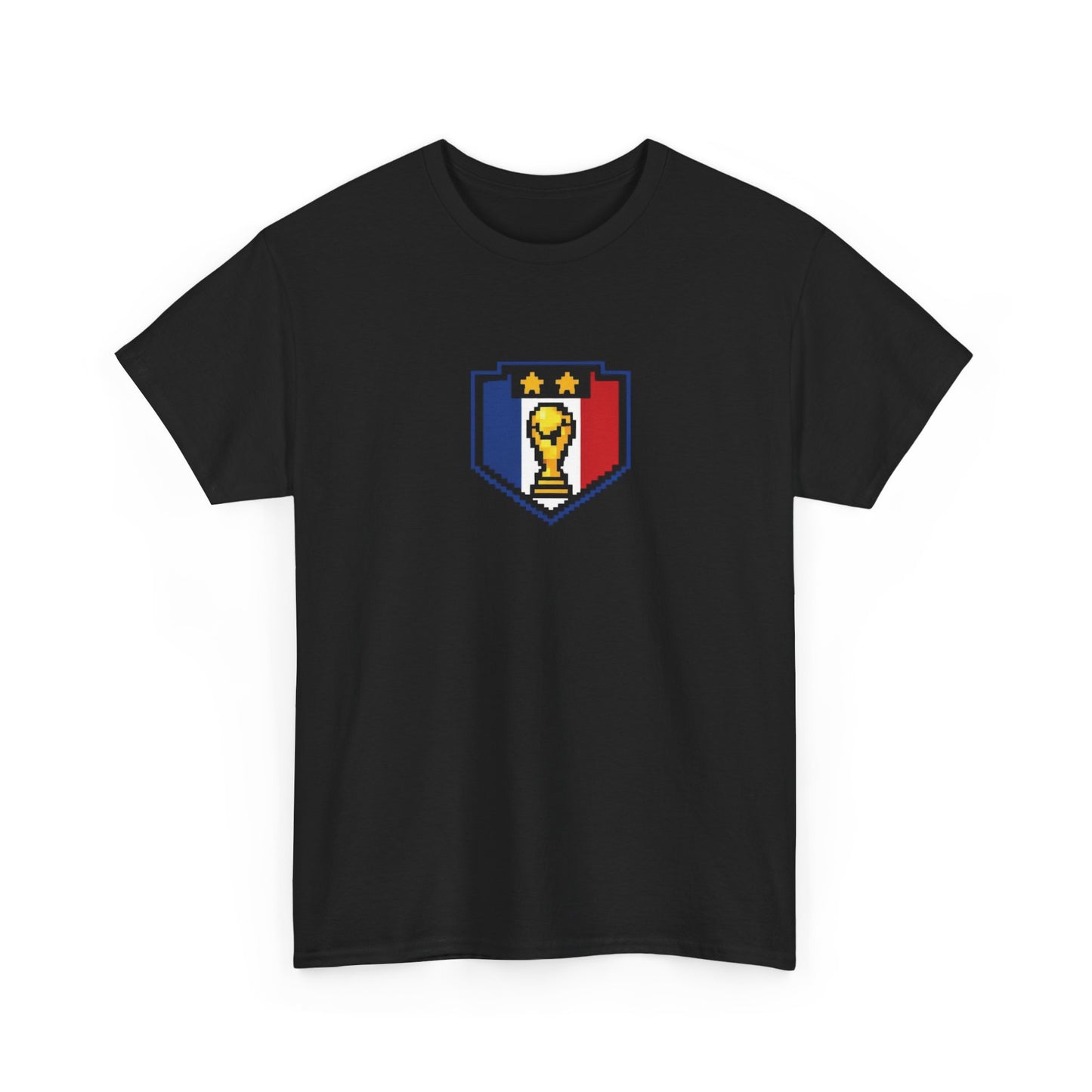 France Pixel Soccer Tee — Retro 8‑Bit Football Shirt