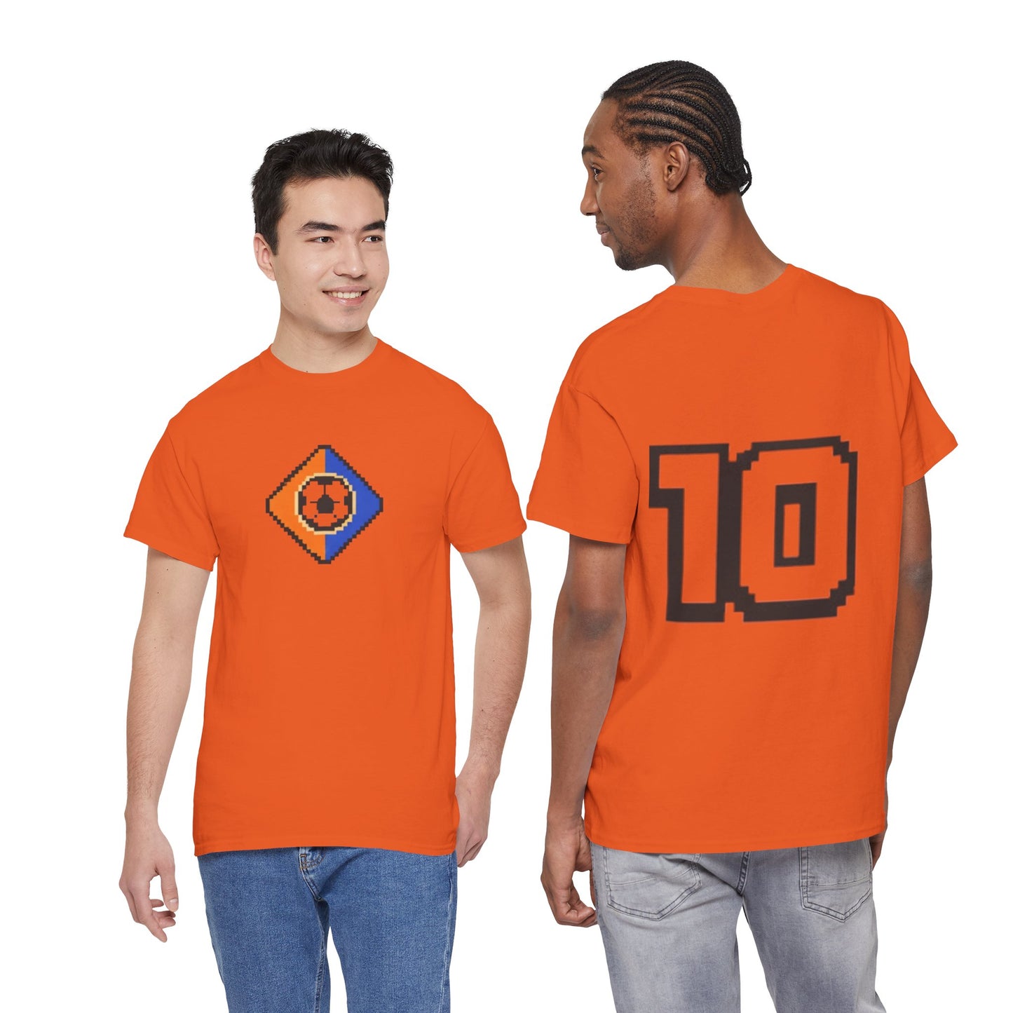 Netherlands Pixel Soccer Tee — Retro 8‑Bit Football Shirt
