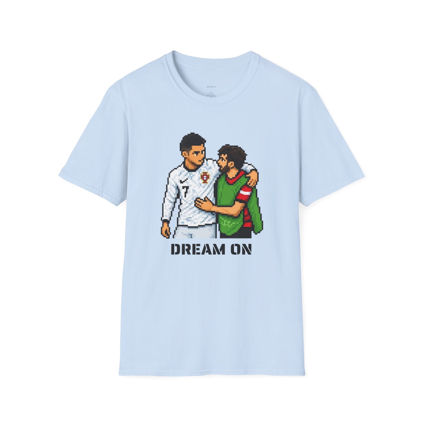 Dream On Football Pixel Art T-Shirt