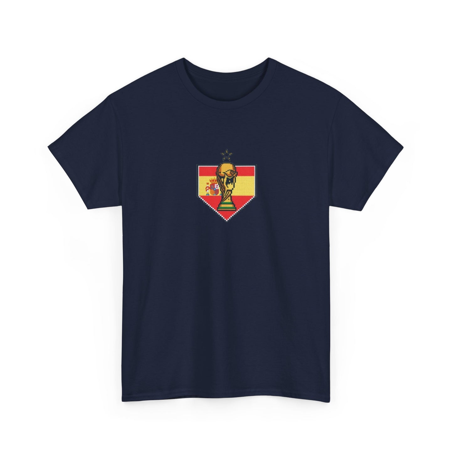 Spain Pixel Soccer Tee — Retro 8‑Bit Football Shirt