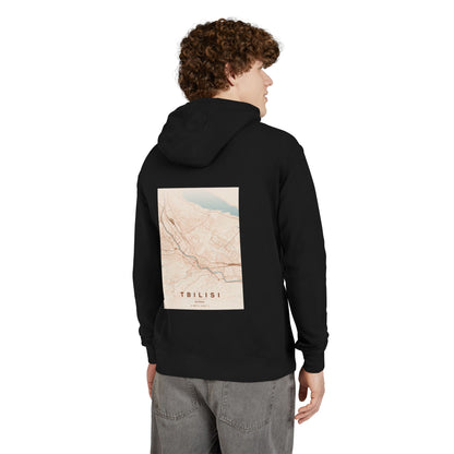 Tbilisi Marble Graphic Hoodie — Minimalist Aesthetic Pullover