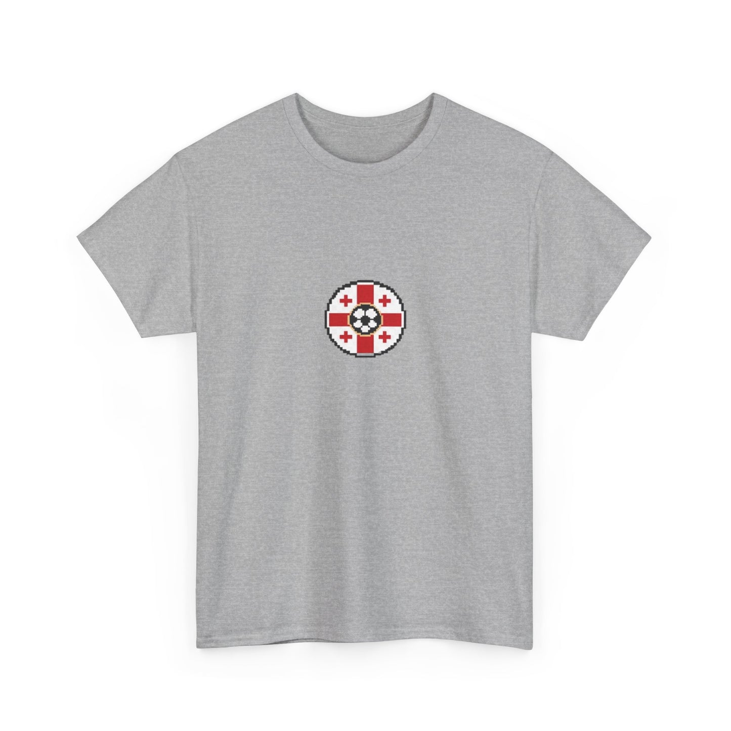 Georgia Pixel Soccer Tee — Retro 8‑Bit Football Shirt