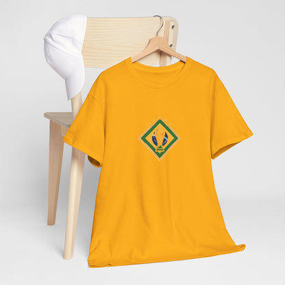 Brazil Pixel Soccer Tee — Retro 8‑Bit Football Shirt