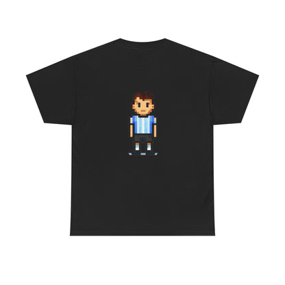 Argentina Pixel Soccer Tee — Retro 8‑Bit Football Shirt