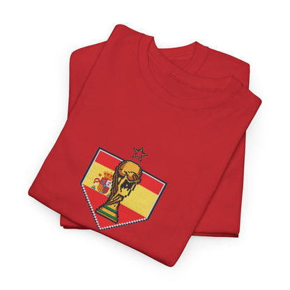 Spain Pixel Soccer Tee — Retro 8‑Bit Football Shirt