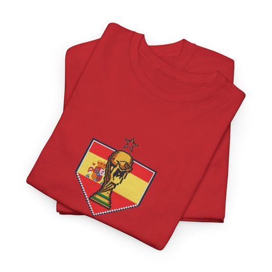 Spain Pixel Soccer Tee — Retro 8‑Bit Football Shirt