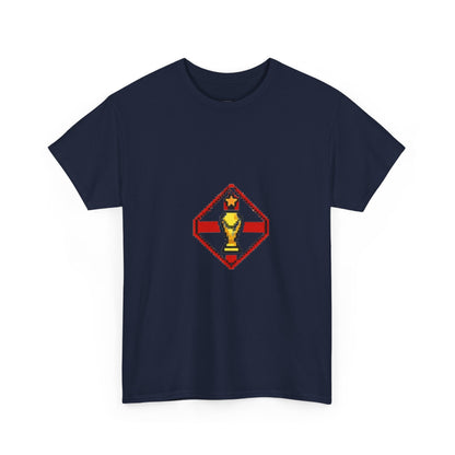England Pixel Soccer Tee — Retro 8‑Bit Football Shirt