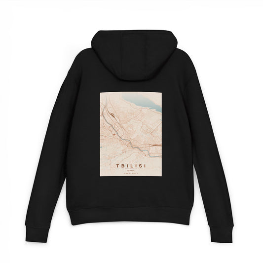 Tbilisi Marble Graphic Hoodie — Minimalist Aesthetic Pullover