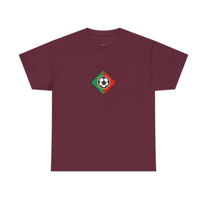Portugal Pixel Soccer Tee — Retro 8‑Bit Football Shirt