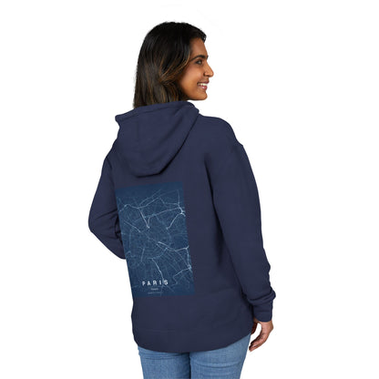 Paris Map Hoodie — Minimalist Star Map Pullover