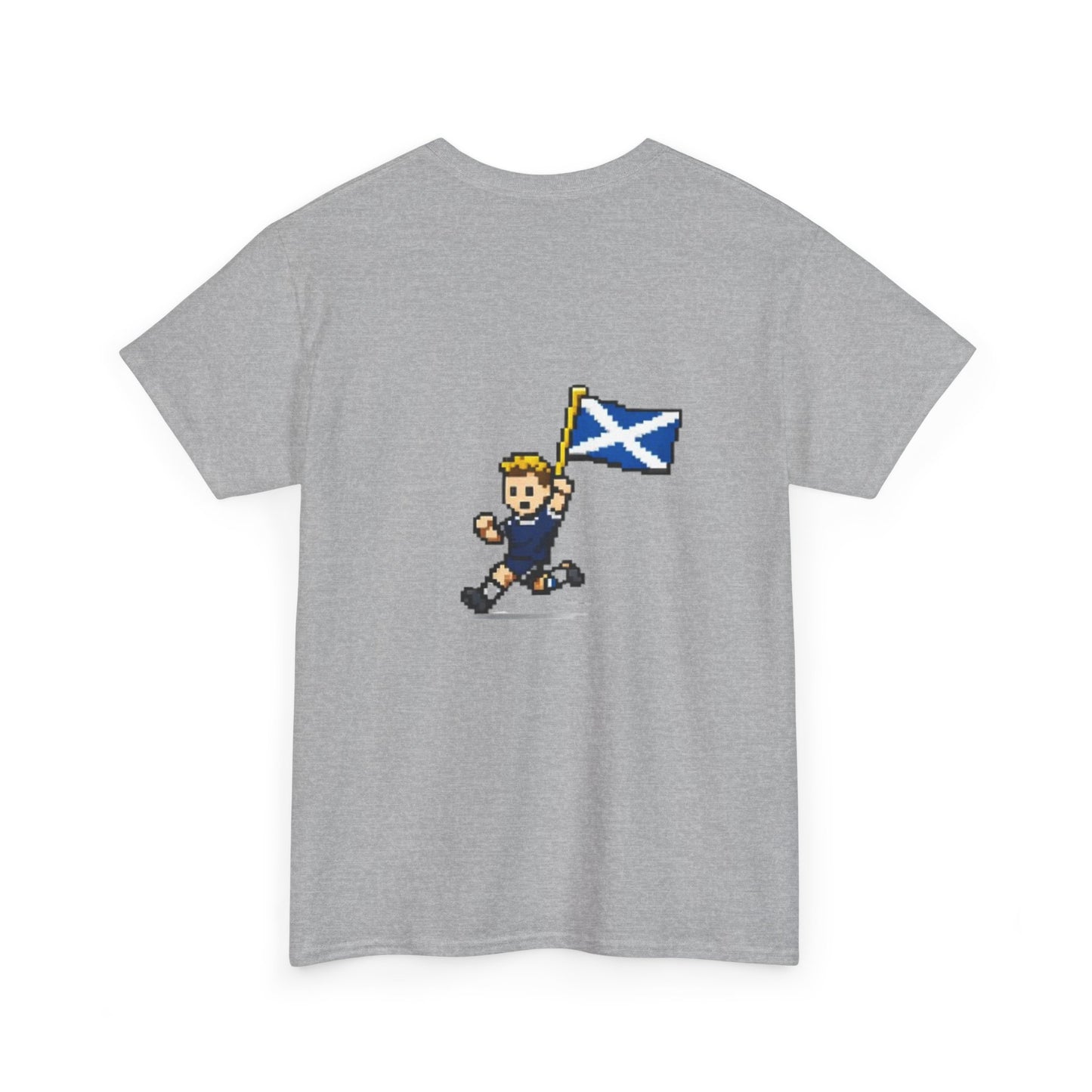 Scotland Pixel Soccer Tee — Retro 8‑Bit Football Shirt
