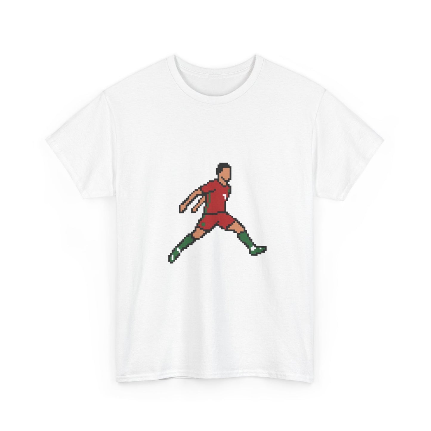 Soccer Player Graphic Tee - Retro Kicking Football Shirt