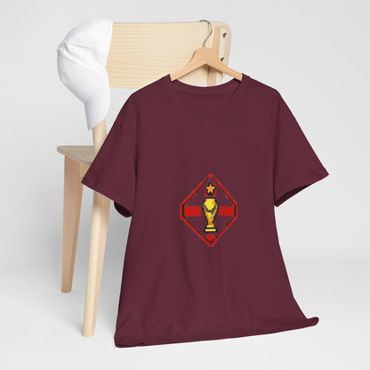 England Pixel Soccer Tee — Retro 8‑Bit Football Shirt