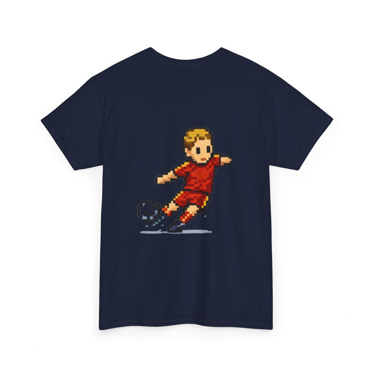 Spain Pixel Soccer Tee — Retro 8‑Bit Football Shirt