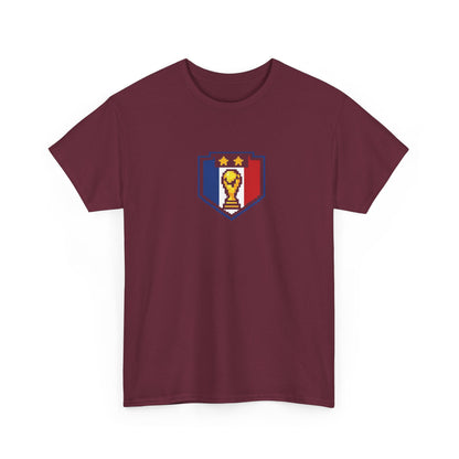 France Pixel Soccer Tee — Retro 8‑Bit Football Shirt