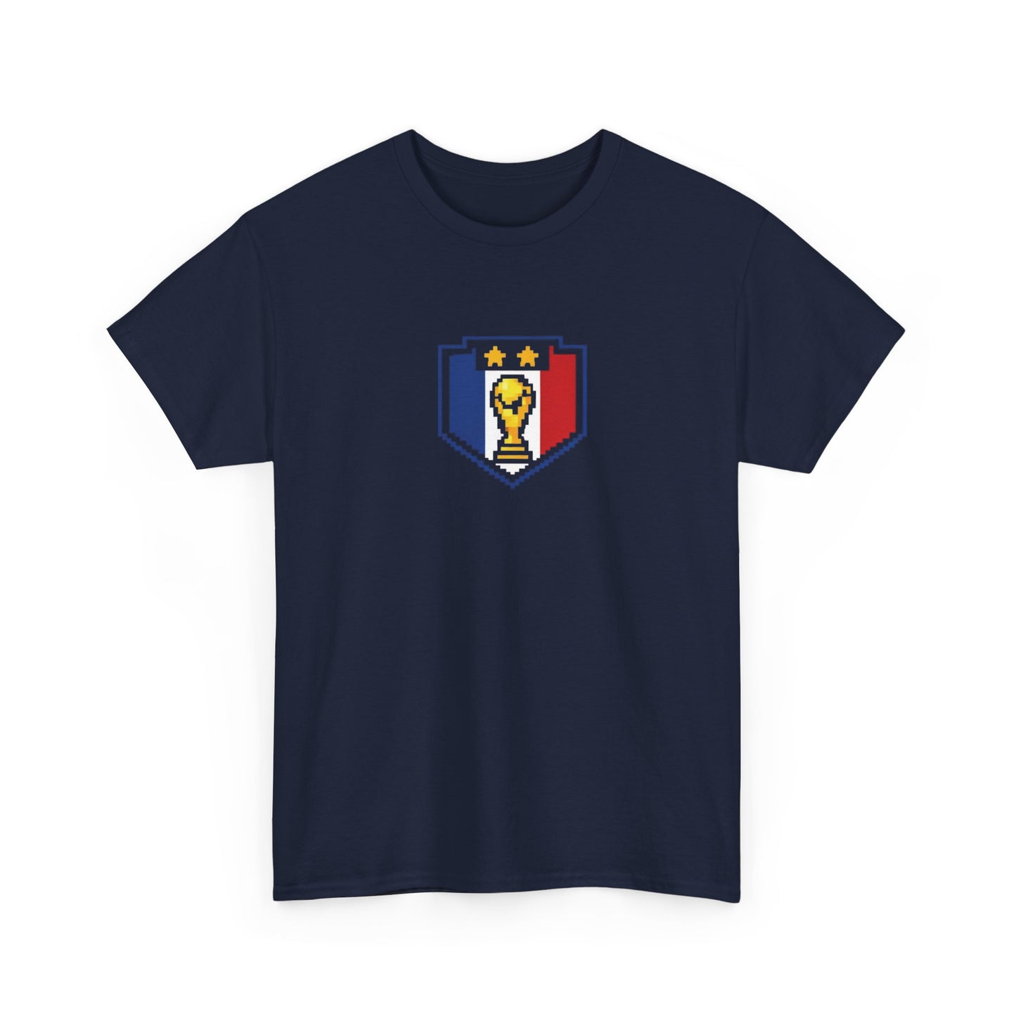France Pixel Soccer Tee — Retro 8‑Bit Football Shirt